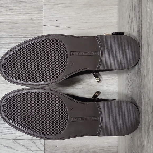Tommy Hilfiger Womens 7.5M Julie3 Brown Ankle Booties‎ Zippered Biker Moto - Picture 9 of 12